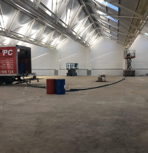 Warehouse Completed with Spray Foam Insulation